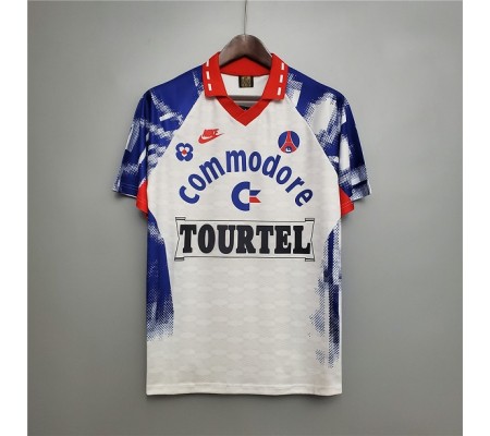 Paris St Germain 93/94 Away White Soccer Jersey